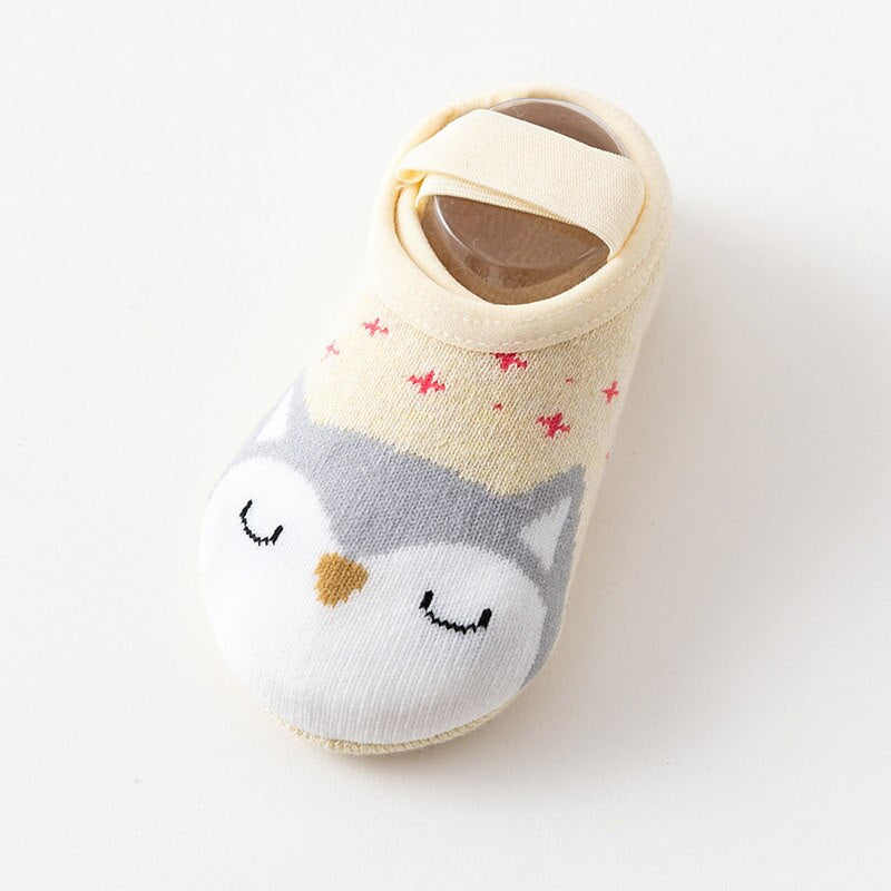 Soft Cotton Non-slip Cute Pattern Baby Boys Girls Slipper Socks