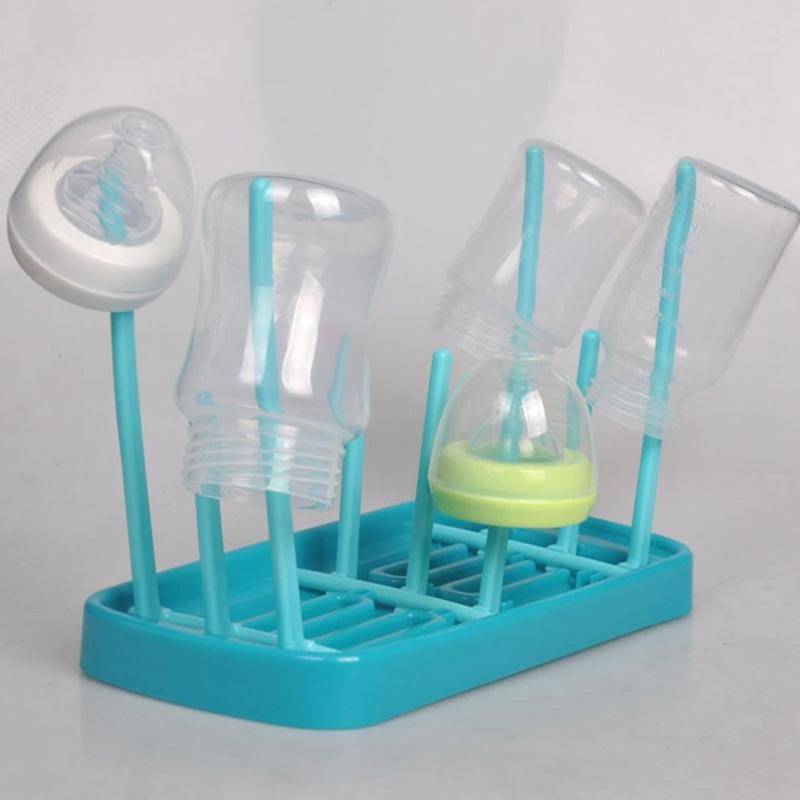 Products Bottle Dry Rack Blue Pink Baby Bottle Cleaning – Just a