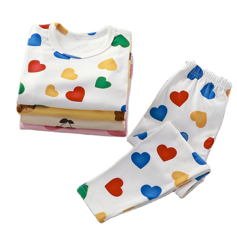 Children's Cotton Pajama Sets, 1-6 Years Old Boys and Girls Home Wear