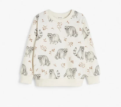 New Spring Autumn Baby Girl Boy Sweatshirts Long Sleeves Top Round Neck Children Cute Cartoon Print Unisex Casual Clothing E4900