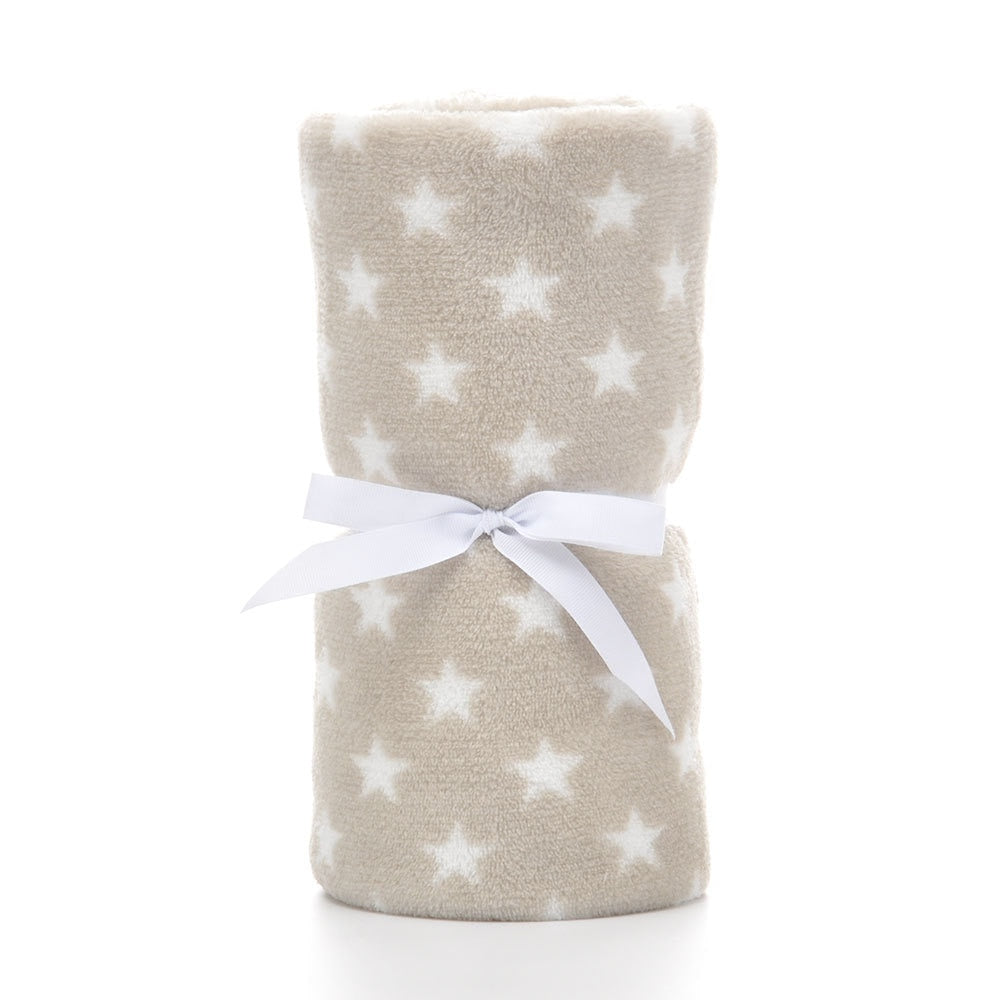 Newborn Baby Super Soft Multi-Functional Blankets 100*75 cm - White, Blue, Beige.