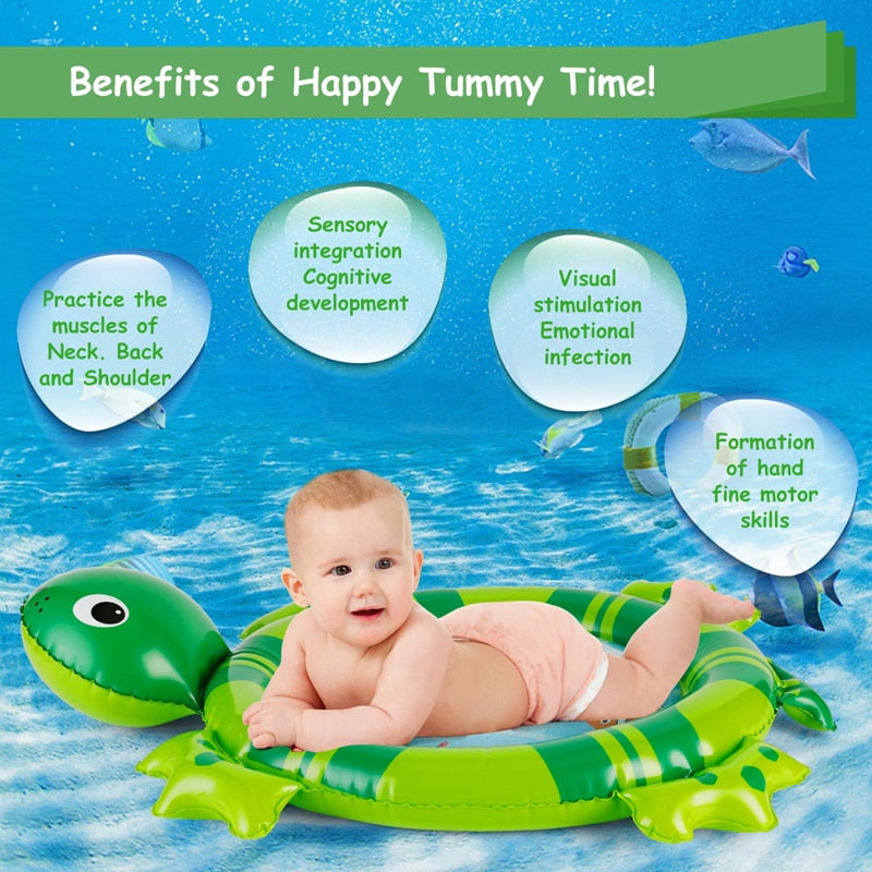 New Design Tummy Time Inflatable Water Play Mat For Baby.
