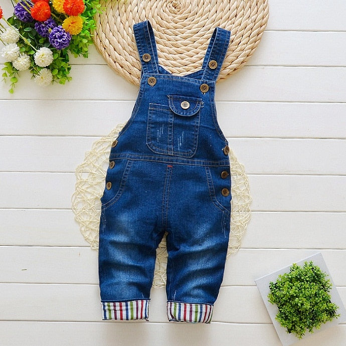 Children's Denim Overalls for Little Boys and Girls from 1 - 4 years