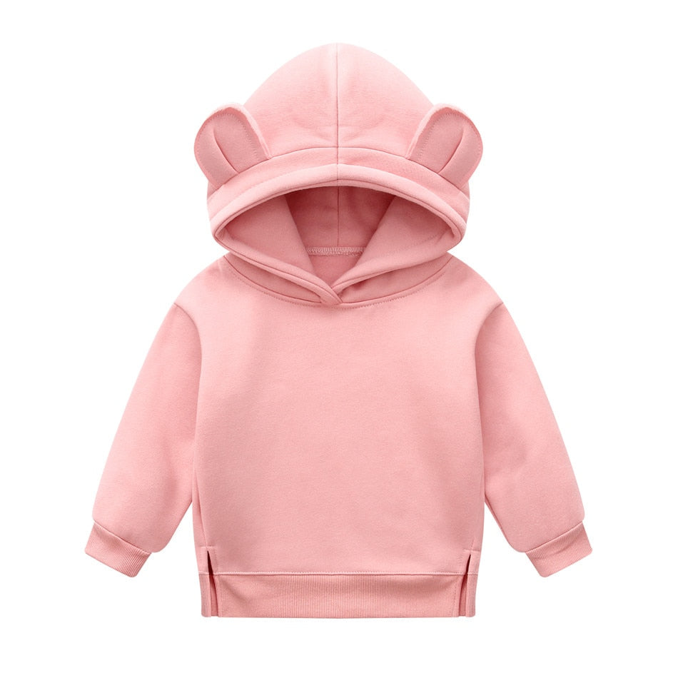 Orangemom Fleece Hooded Sweatshirt for Baby Boys and Girls - Pink.