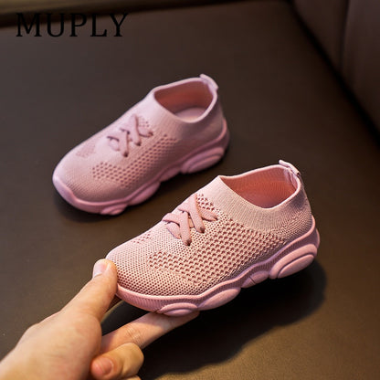 Children's Casual Sneakers with Non-Slip Soft Rubber Soles