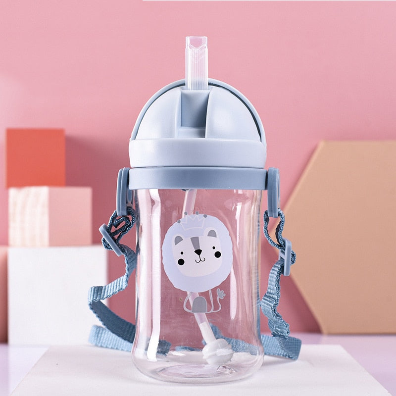 250/350 ml (Handle)Baby Feeding Cup with Weighted Straw.