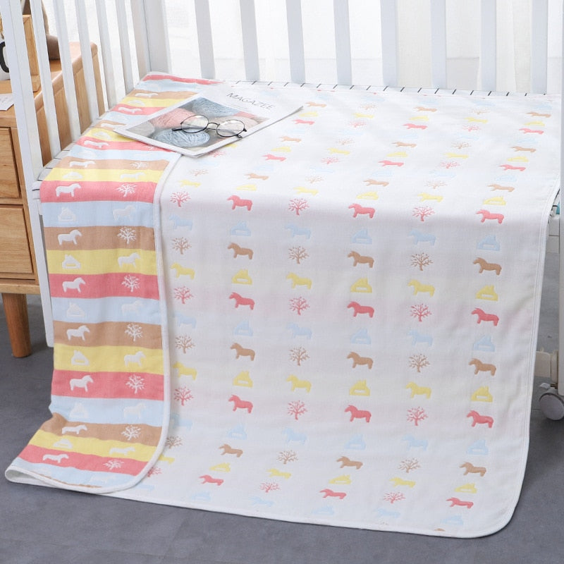 Quilt Newborn Infant Swaddle Blanket, 80*80cm/110*110cm/120*150cm.