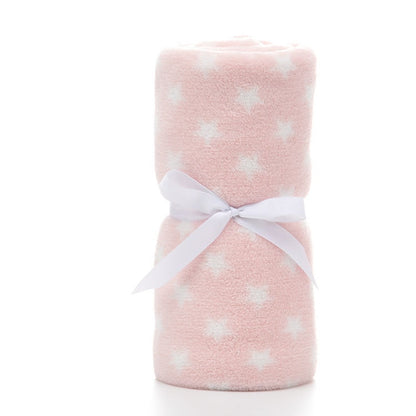 Newborn Baby Super Soft Multi-Functional Blankets 100*75 cm - Pink, Grey, Beige.