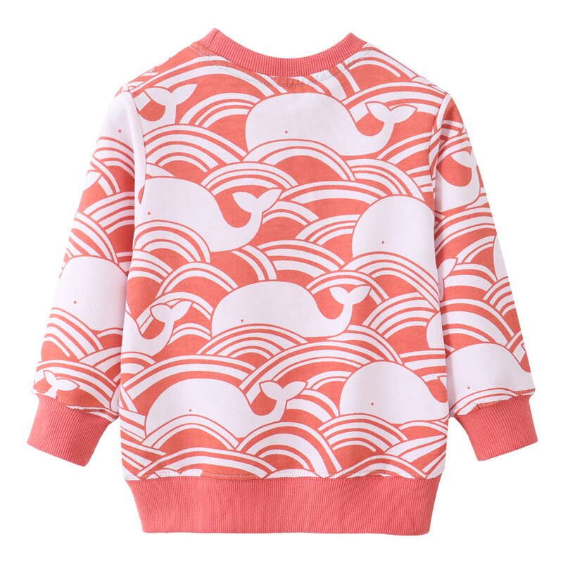 Zeebread New Arrival Whale Toddler Clothes Sweatshirts Kids Tops Cotton Animals Toddler Autumn Winter Shirts Tops.