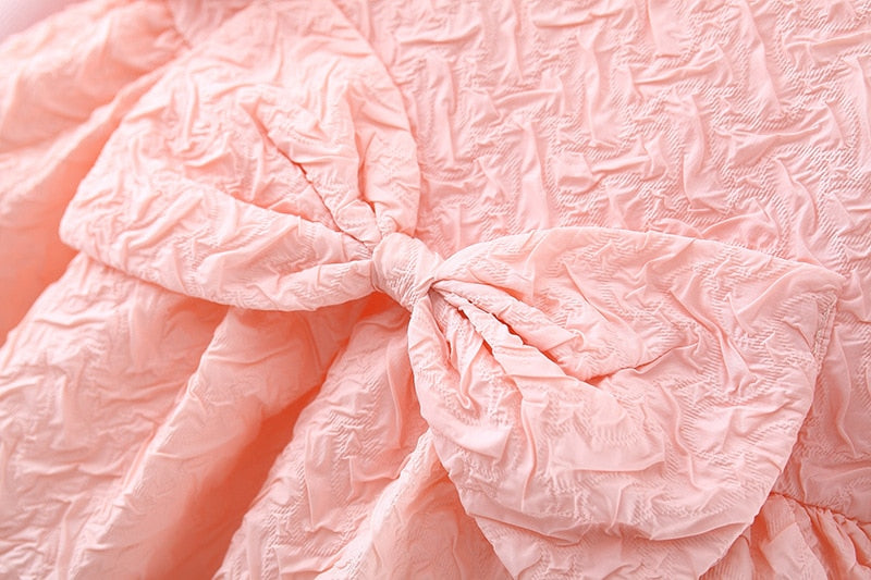 Girls Long Sleeve Princess Dress - Pink, Beige
