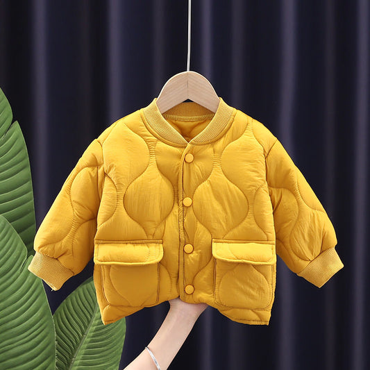New Children's Warm Jackets for Girls and Boys - Ivory, Yellow, Black