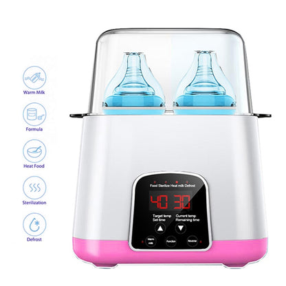 6 in 1 Smart Automatic Intelligent Thermostat Baby Bottle Warmer Disinfection 220V Electric Fast Warm Milk & Steriliser.