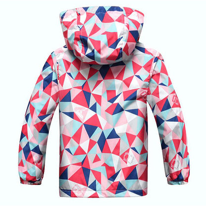 Windbreaker Polar Fleece Windproof Jacket - Pink.