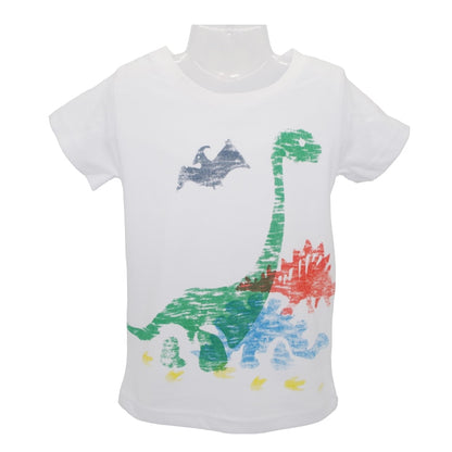 Baby Girls Cute Cartoon Creative Cotton T-shirts - Dinosaur, Dragon, Dog.