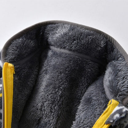 Warm Soft Fleece Jackets for Girls and Boys - Grey