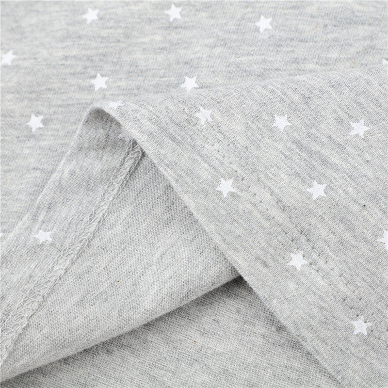 Girls Unicorn Print Long Sleeve Cotton Top - Grey.