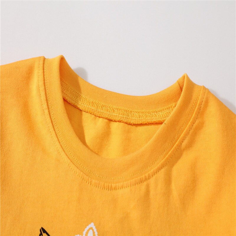 New Spring Girls Embroidered Unicorn Fashion Cotton Tops - Pink, Yellow.