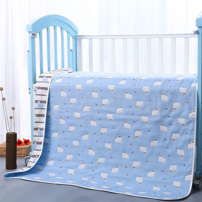 Quilt Infant Swaddle Blanket, 80*80cm/110*110cm/120*150cm.