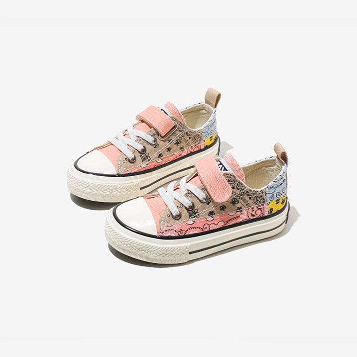 Children's Canvas  Casual Breathable Non-slip Sneakers - Pink.