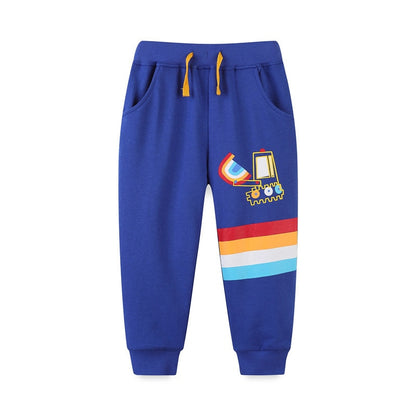 Animal Print Children's Sport Pants - Navy, Grey, Blue, Dark Blue