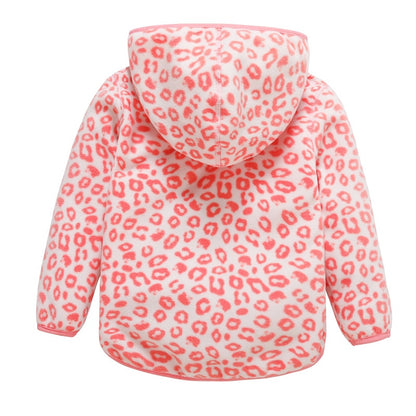 Warm Soft Fleece Jackets and Sweatshirts for Little Girls - Red, Pink