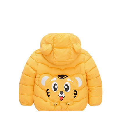 Warm Lightweight Cotton Quilted Children's Jackets with a Hood with Cute Designs from 2 to 6 Years