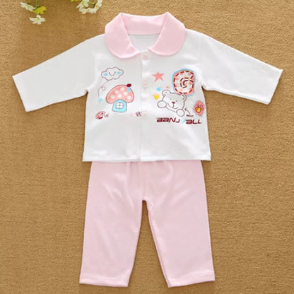 18 Pieces Newborn Baby Clothes Set, 100% Cotton - Pink, Sky Blue, Yellow.